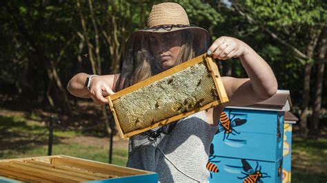 As a fourth generation beekeeper, she and her buzzing startup are setting the standard for corporate sustainability and employee engagement by installing and maintaining beehives on the campuses of many of the United States. . Bonner bee